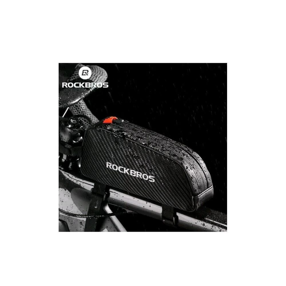 ROCKBROS Cycling Bike Frame Bag Front Top Tube Pack Waterproof Reflective Pouch